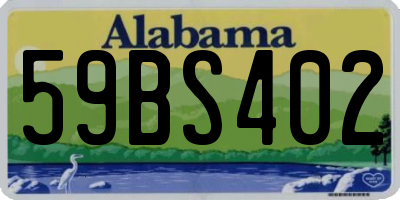 AL license plate 59BS402