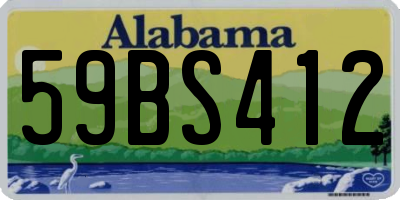 AL license plate 59BS412