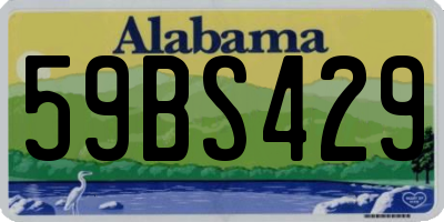 AL license plate 59BS429