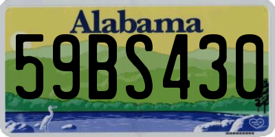 AL license plate 59BS430