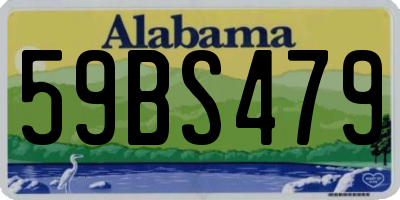 AL license plate 59BS479