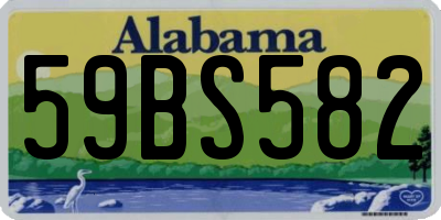 AL license plate 59BS582