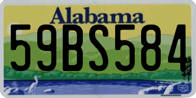 AL license plate 59BS584