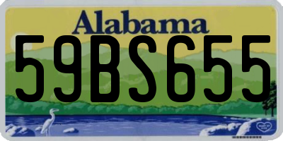 AL license plate 59BS655