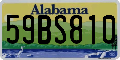AL license plate 59BS810