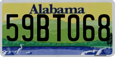 AL license plate 59BT068