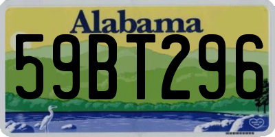 AL license plate 59BT296