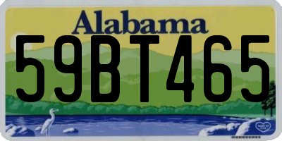 AL license plate 59BT465