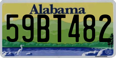AL license plate 59BT482