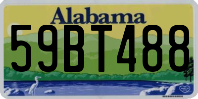 AL license plate 59BT488