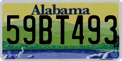 AL license plate 59BT493