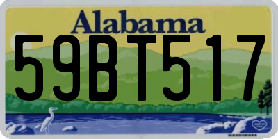 AL license plate 59BT517