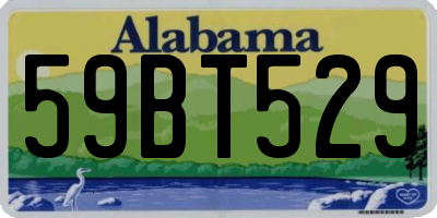 AL license plate 59BT529