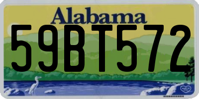 AL license plate 59BT572