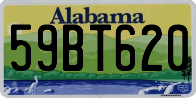 AL license plate 59BT620