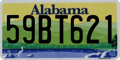AL license plate 59BT621