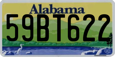 AL license plate 59BT622