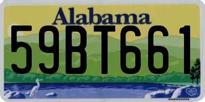 AL license plate 59BT661