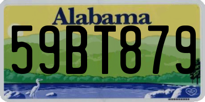 AL license plate 59BT879