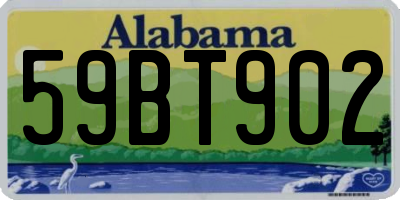 AL license plate 59BT902