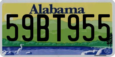AL license plate 59BT955