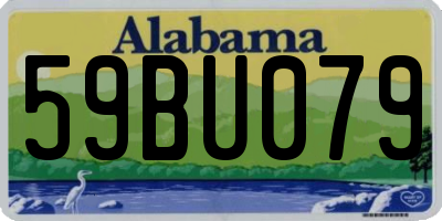 AL license plate 59BU079