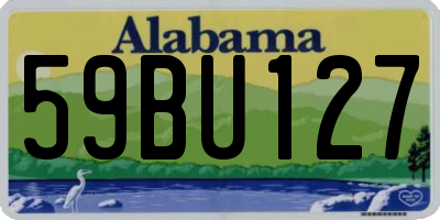AL license plate 59BU127
