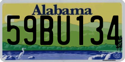 AL license plate 59BU134