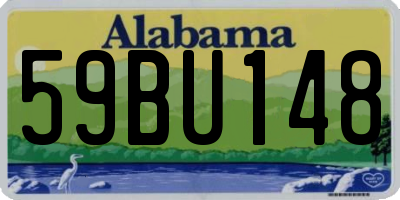 AL license plate 59BU148