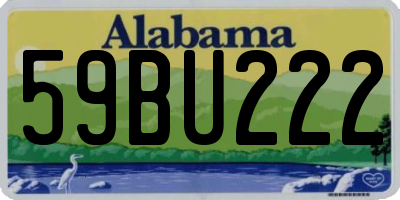 AL license plate 59BU222