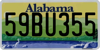 AL license plate 59BU355