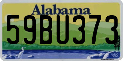 AL license plate 59BU373