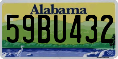 AL license plate 59BU432