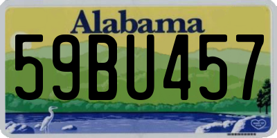 AL license plate 59BU457