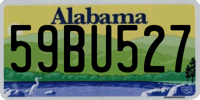 AL license plate 59BU527