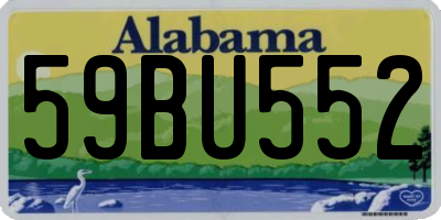 AL license plate 59BU552