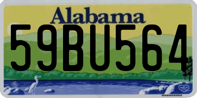 AL license plate 59BU564