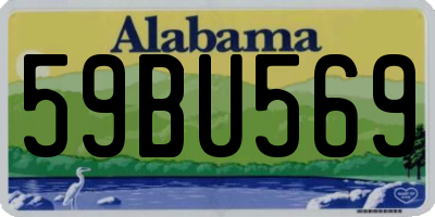AL license plate 59BU569