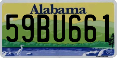 AL license plate 59BU661