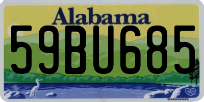 AL license plate 59BU685
