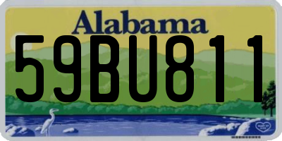 AL license plate 59BU811