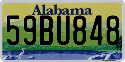 AL license plate 59BU848