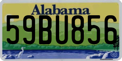 AL license plate 59BU856