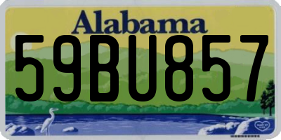 AL license plate 59BU857