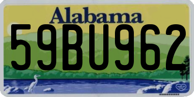 AL license plate 59BU962