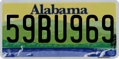 AL license plate 59BU969