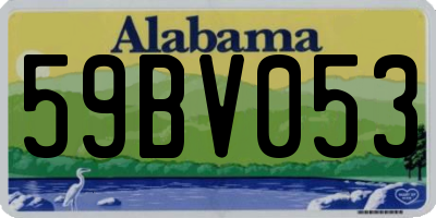 AL license plate 59BV053