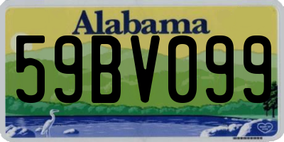 AL license plate 59BV099
