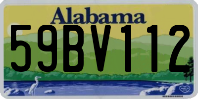 AL license plate 59BV112