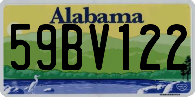 AL license plate 59BV122